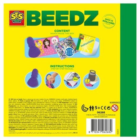 New in Box SES  Iron on Glitter Beads Beedz Princesses 1400 Pcs For Age 5+ - Picture 15 of 16